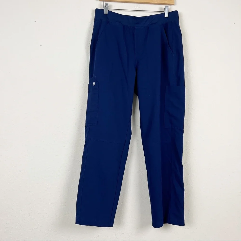 Figs Axim Blue Cargo Scrub Pants Size Large S